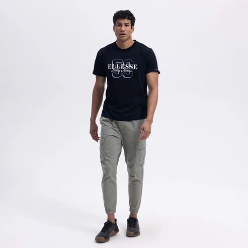 Ellesse Erkek T-shirt M-EM455 Siyah - L