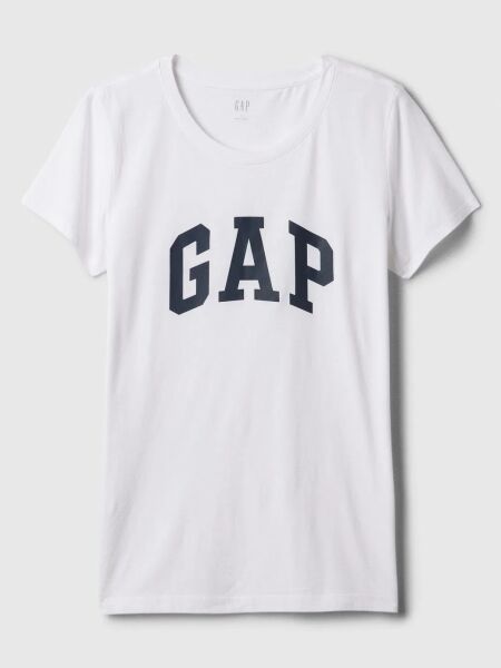 Gap Kadın T-shirt V-SS LOGO CLASSIC TEE Beyaz - XL