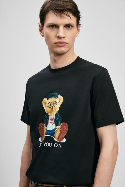 Lufian Teddy Modern Grafik T- Shirt 111020305