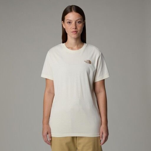 The North Face W Ss Box Nse Relaxed Tee Kadın T-Shirt Beyaz - XS