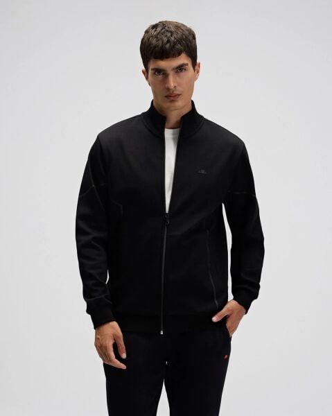 Ellesse Erkek Fermuarlı Sweat EM545 Siyah - XXL