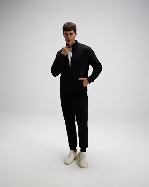 Ellesse Erkek Fermuarlı Sweat EM545 Siyah - XXL