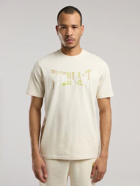 Everlast Boxing Club Logo Erkek Tişört TM0014 Bej - L