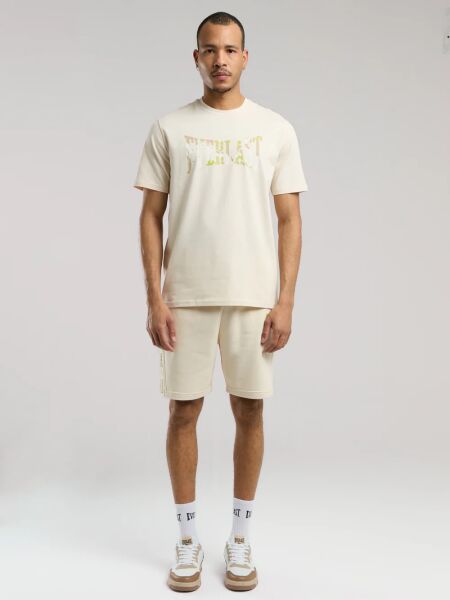 Everlast Boxing Club Logo Erkek Tişört TM0014 Bej - L