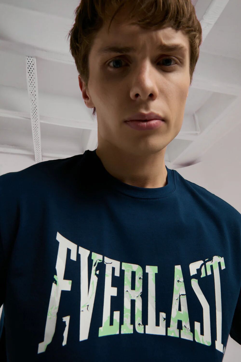 Everlast Boxing Club Logo Erkek Tişört TM0014 Lacivert - L