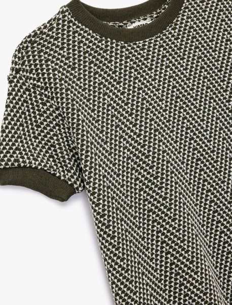 Koton Yeşil Desenli Sweatshirt 6Skb10066Tk Yeşil - 4-5