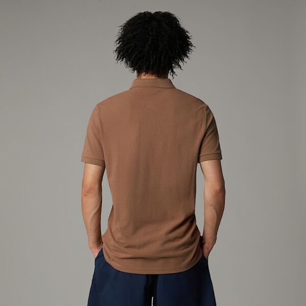 The North Face Essential Regular Erkek Polo T-Shirt Kahverengi - S