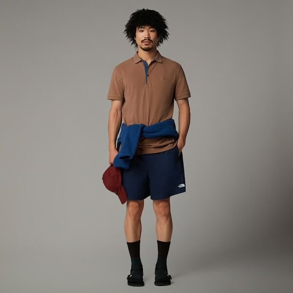 The North Face Essential Regular Erkek Polo T-Shirt Kahverengi - S