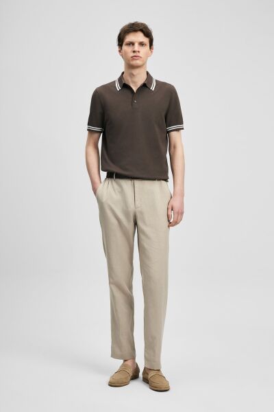 LUFİAN Dora Erkek Modal Karışımlı Kazak 111090140 Kahverengi - XXL