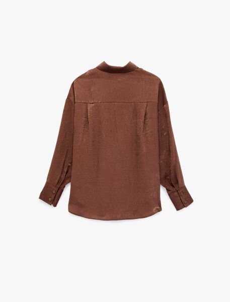 Koton Kahverengi Gömlek 6Sak60348Uw Kahverengi - 44