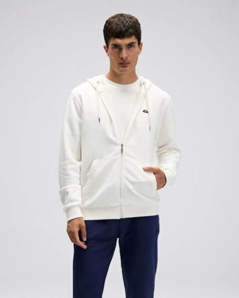 Ellesse Erkek Fermuarlı Kapüşonlu Sweat EM581 XL - Beyaz