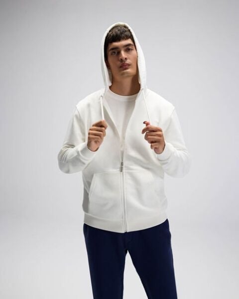 Ellesse Erkek Fermuarlı Kapüşonlu Sweat EM581 XL - Beyaz