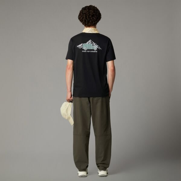 The North Face Ss Outdoor Graphic Tee Erkek T-Shirt Siyah - XL