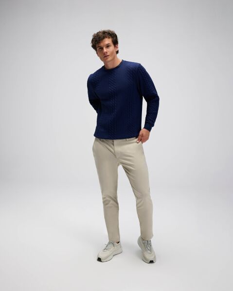 Ellesse Erkek Sweatshirt EM623 Lacivert - XXL