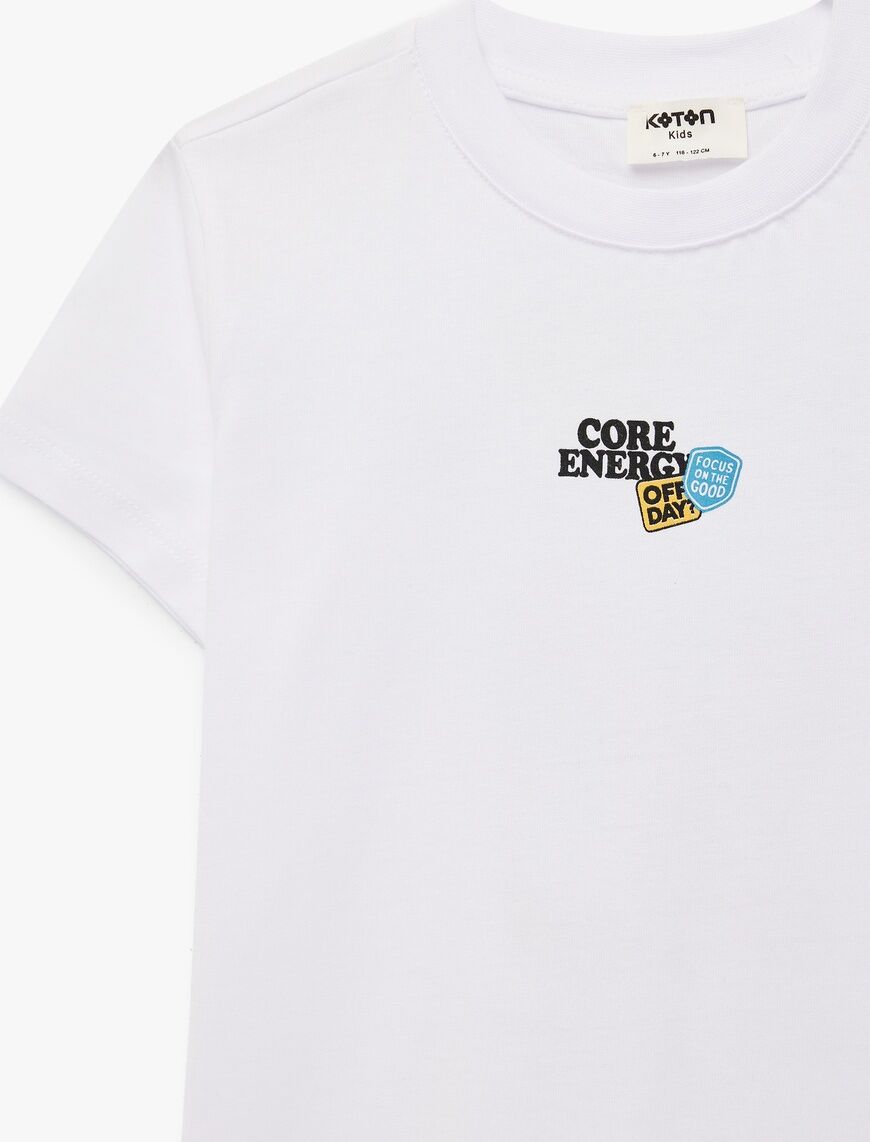 Koton Beyaz Tişört 6Skb10427Tk Beyaz - 9-10