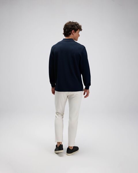 Ellesse Erkek Polo Sweatshirt EM601 Lacivert - L