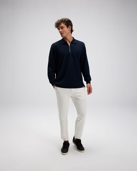 Ellesse Erkek Polo Sweatshirt EM601 Lacivert - L