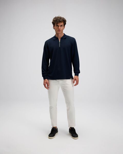 Ellesse Erkek Polo Sweatshirt EM601 Lacivert - L
