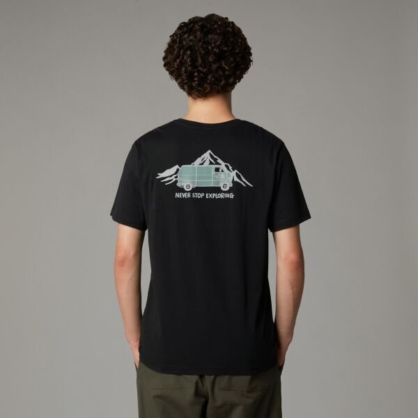 The North Face Ss Outdoor Graphic Tee Erkek T-Shirt Siyah - M