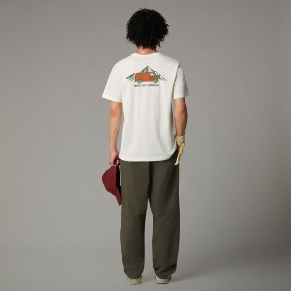 The North Face Ss Outdoor Graphic Tee Erkek T-Shirt Beyaz - S