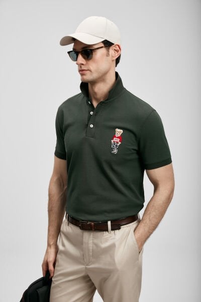 LUFİAN Brady Smart Erkek Polo Tişört 111040245 Haki - XXL