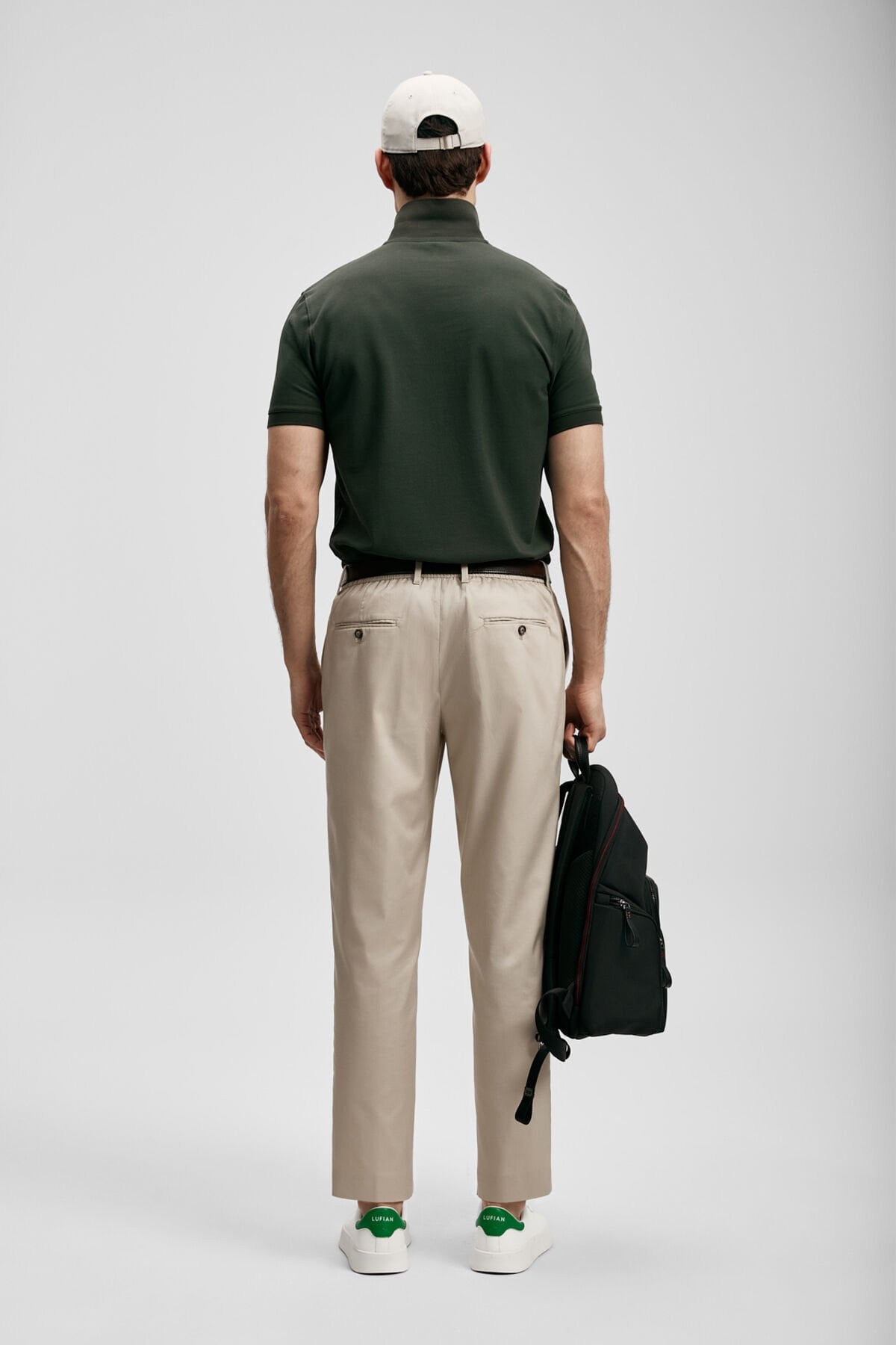 LUFİAN Brady Smart Erkek Polo Tişört 111040245 Haki - XXL