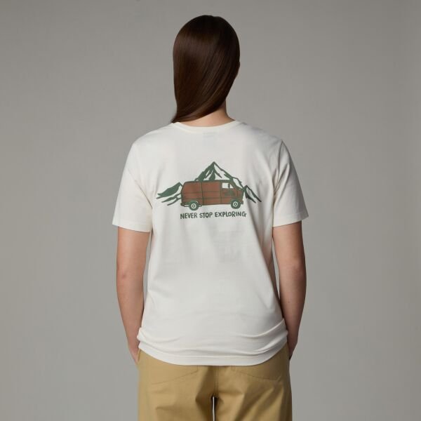 The North Face Ss Outdoor Graphic Tee Kadın T-Shirt Beyaz - XS