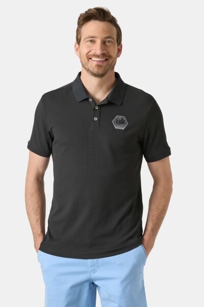 HELLY HANSEN HP RACE POLO T-SHIRT M - EBONY
