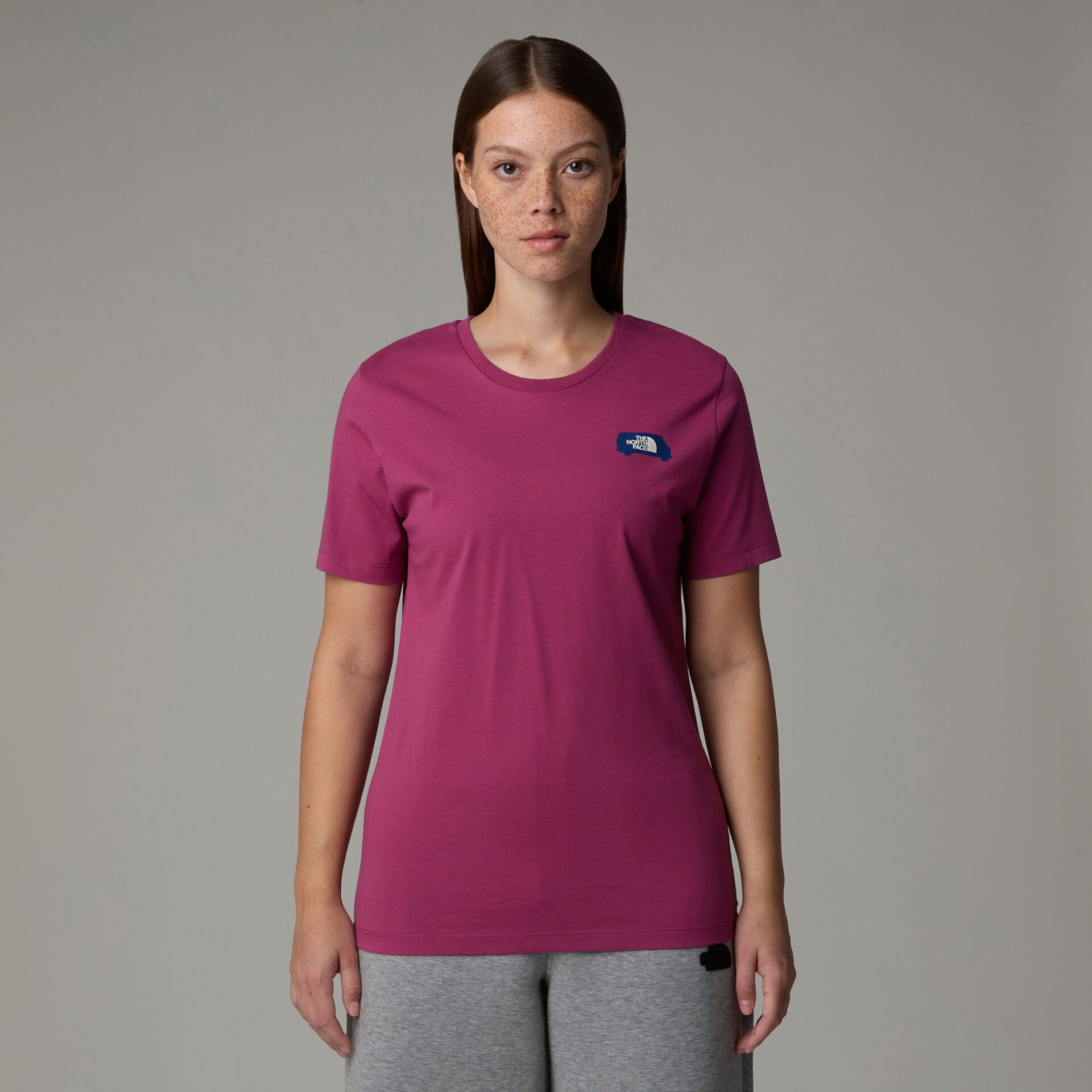 The North Face Ss Outdoor Graphic Tee Kadın T-Shirt Bordo - L