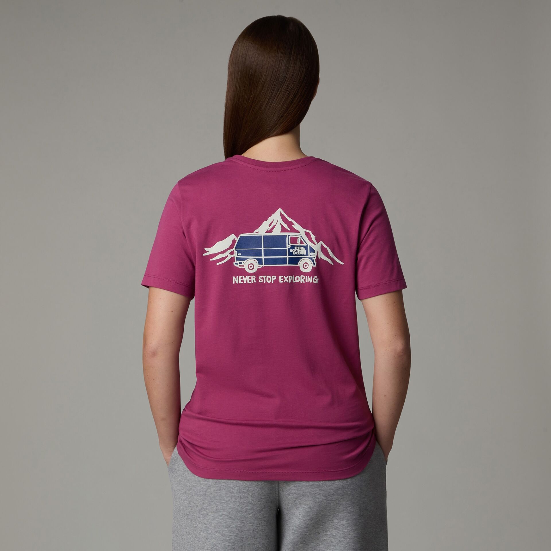 The North Face Ss Outdoor Graphic Tee Kadın T-Shirt Bordo - M