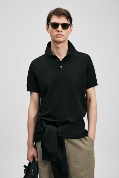 LUFİAN Derek Erkek Modal Karışımlı Kazak 111090134 Siyah - S