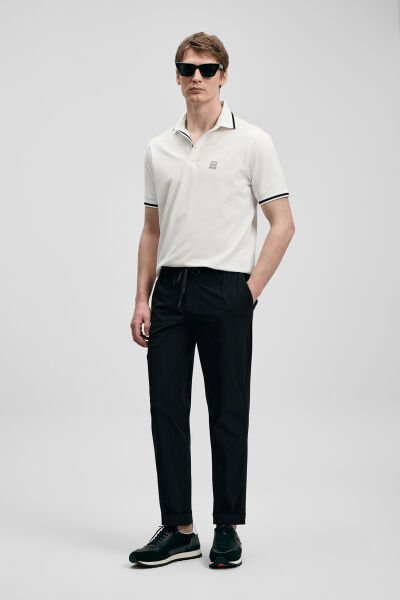 Lufian Grom Smart Erkek Polo Tişört 111040232 Siyah - 4XL