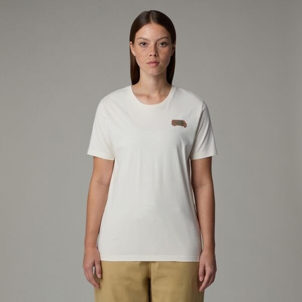 The North Face Ss Outdoor Graphic Tee Kadın T-Shirt Beyaz - XS