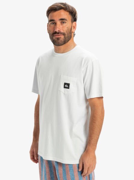 Quiksilver Salt Water Pocket Ss Tee Erkek T-Shirt Beyaz - XXL