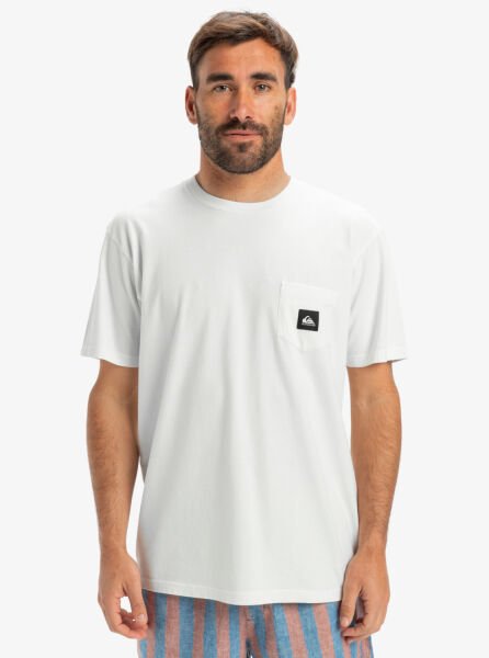 Quiksilver Salt Water Pocket Ss Tee Erkek T-Shirt Beyaz - XXL