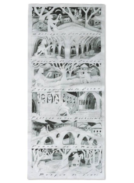 BUFF COOLNET UV® CAMINO RECUERDOS BOYUNLUK Gri