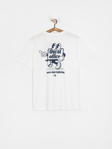 The North Face Cartoon Logo Relaxed Tee Erkek T-Shirt Beyaz - M