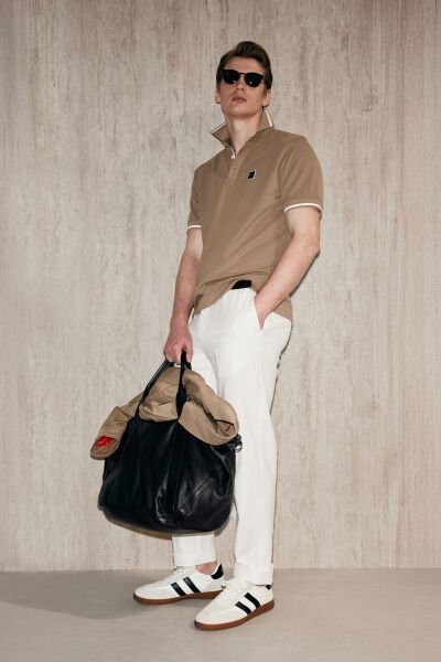 Lufian Grom Smart Erkek Polo Tişört 111040232 XXL - TOPRAK