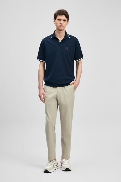 Lufian Grom Smart Erkek Polo Tişört 111040232 Lacivert - XXL