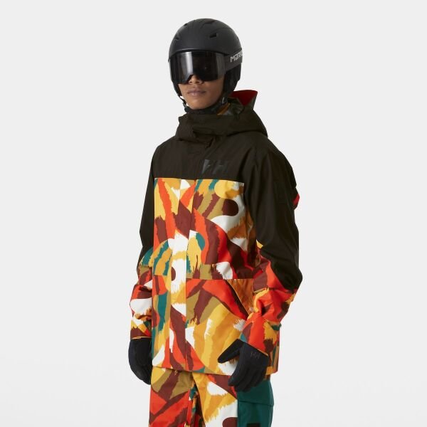 Helly Hansen ULLR D Shell Graphic Erkek Kayak Ceketi Renkli - XL