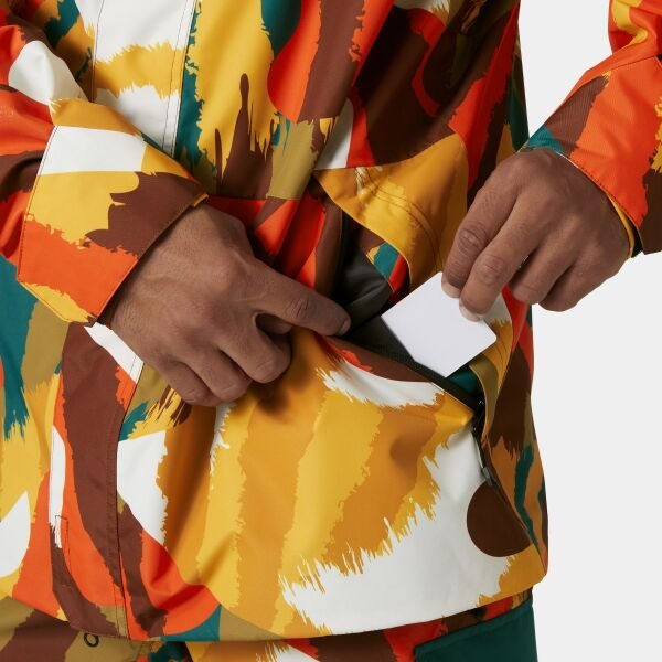 Helly Hansen ULLR D Shell Graphic Erkek Kayak Ceketi Renkli - XL