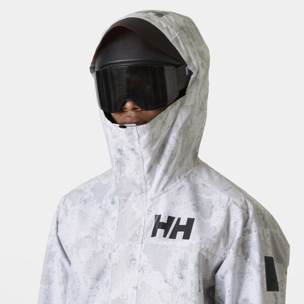 Helly Hansen ULLR D Shell Graphic Erkek Kayak Ceketi Gri - XXS