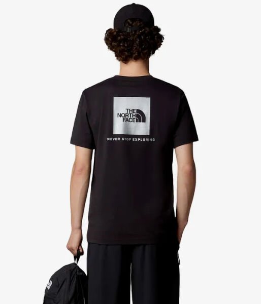The North Face Ss Reflective Box Nse Tee Erkek T-Shirt Siyah - M