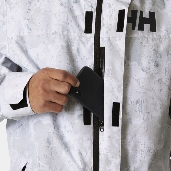 Helly Hansen ULLR D Shell Graphic Erkek Kayak Ceketi Gri - XS