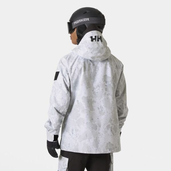 Helly Hansen ULLR D Shell Graphic Erkek Kayak Ceketi Gri - S