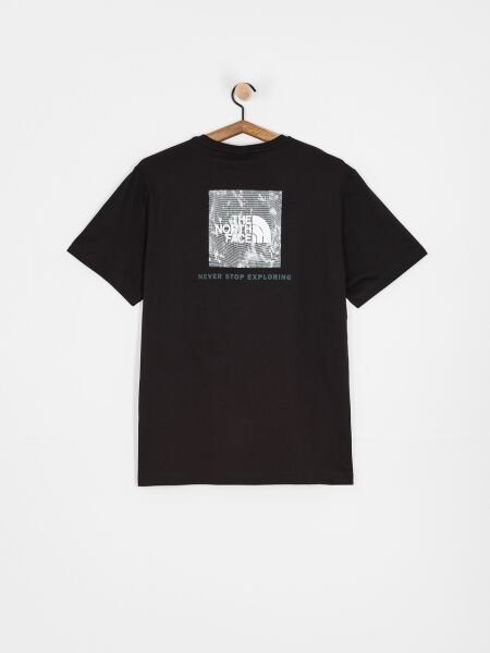 The North Face M Ss Box Nse Tailgrid Infill Tee Erkek T-Shirt Siyah - S