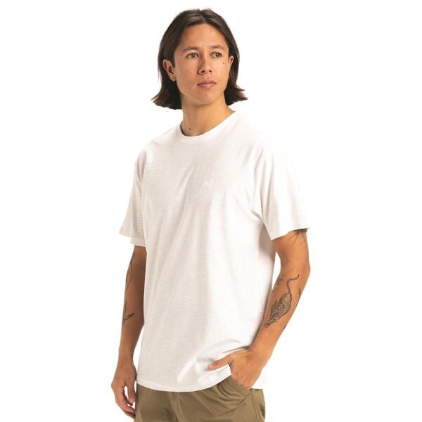 Quiksilver Slub Roundneck Erkek T-Shirt Beyaz - XXL