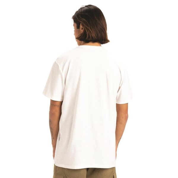 Quiksilver Slub Roundneck Erkek T-Shirt Beyaz - XXL