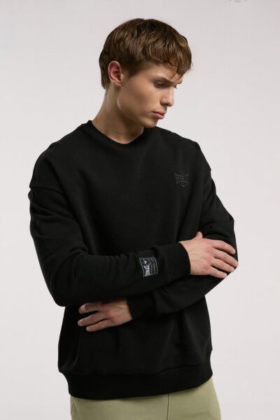 Ever Essentials Comfort Siyah Erkek Sweatshirt