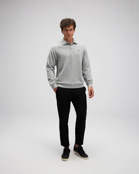 Ellesse Erkek Polo Sweatshırt Em633 Lacivert - XL